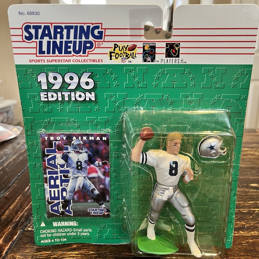 Vintage 1996 Troy Aikman Dallas Cowboys Starting Lineup Figure New Sealed - Picture 1 of 4